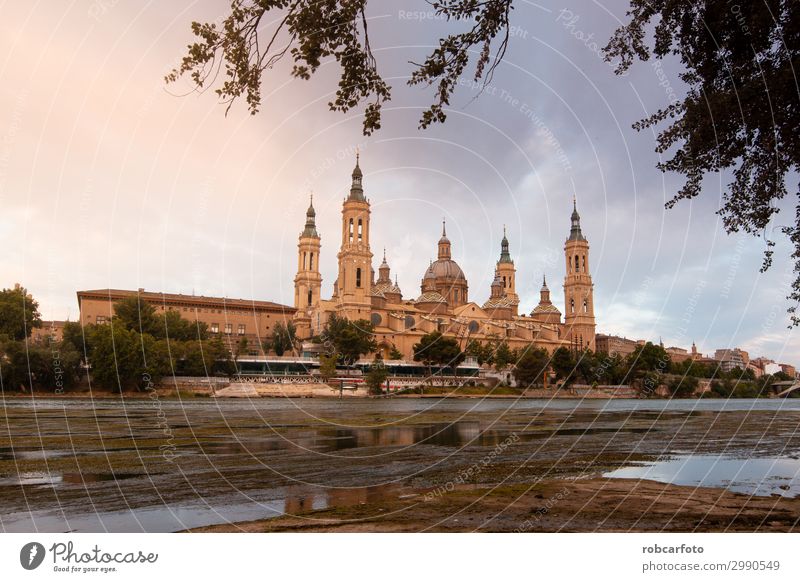 Ebro river Vacation & Travel Tourism Culture Landscape Sky River Church Places Bridge Building Architecture Monument Stone Old Historic Religion and faith