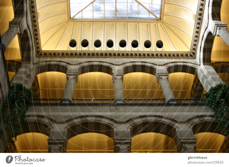 canopy Amsterdam Shopping malls Shopping arcade Roof Architecture historicizing Magna Plaza Column colonnato pseudo-romanic Interior courtyard