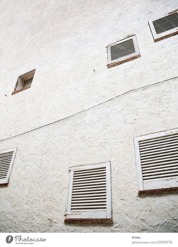 always along the wall, then up and back again House (Residential Structure) Manmade structures Building Architecture Wall (barrier) Wall (building) Window