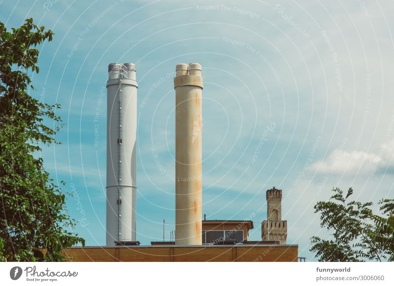 The 3 Towers Deserted Industrial plant Factory Castle Manmade structures Building Architecture Chimney Tall Difference Old New Beautiful Hideous Sky Blue 2