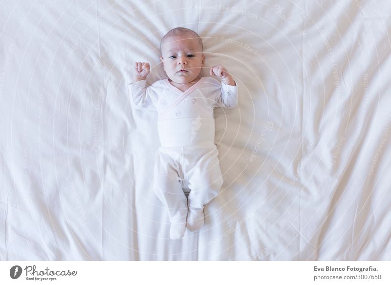 close up portrait of a beautiful baby at home Beautiful Skin Face Relaxation Child Human being Feminine Baby Toddler Girl Body Hand 1 0 - 12 months Sleep Dream