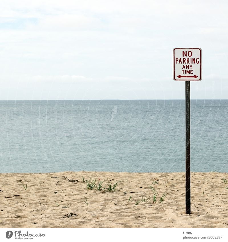 A question of price Environment Nature Landscape Water Sky Horizon Beautiful weather Coast Beach Ocean Transport Motoring Sign Characters Signs and labeling