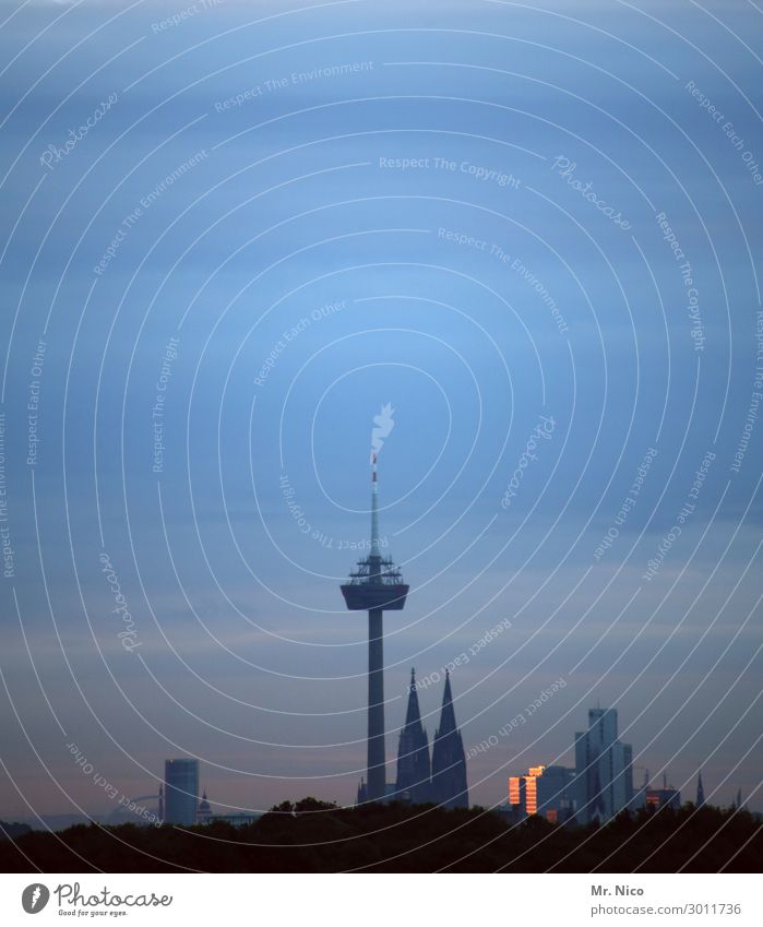 phenomenal Town Manmade structures Tourist Attraction Landmark Colonius - television tower Cologne Cathedral Tall West High-rise Sky Weather Skyline Downtown