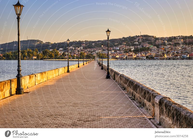 De Bosset bridge on lakeside in Argostoli, Kefalonia, Greece Beautiful Vacation & Travel Tourism Trip Adventure City trip Summer Summer vacation Sun Ocean