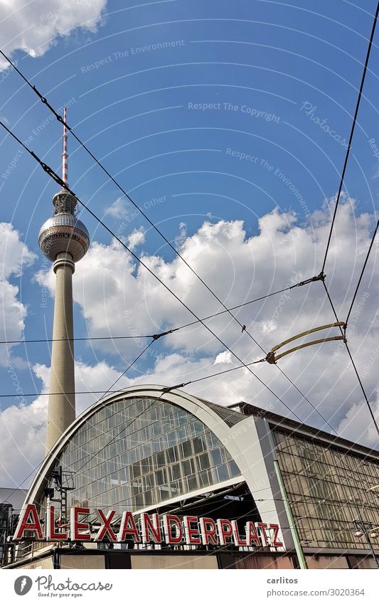 ALEX two Berlin Alexanderplatz Berlin TV Tower Train station Train travel Railroad GDR