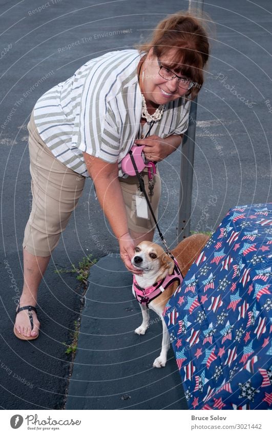 A lady and her dog Feasts & Celebrations Work and employment Workplace Office Services Human being Feminine Young woman Youth (Young adults) Woman Adults 1