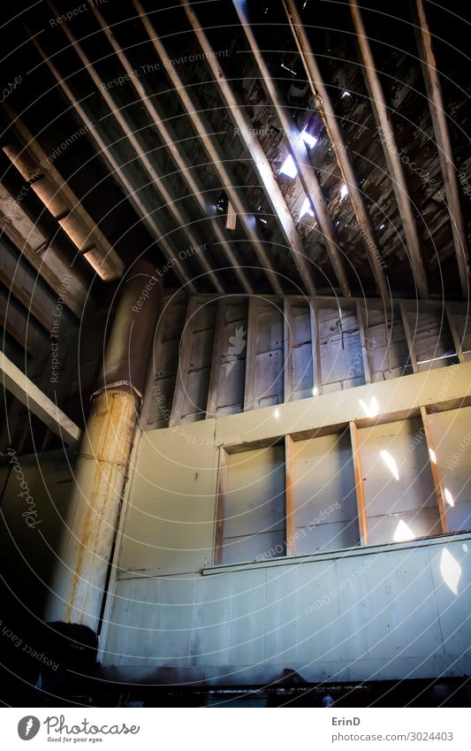 Interior of Deteriorating Cannery Warehouse in California Design Beautiful Building Architecture Tube Line Old Cool (slang) Fresh Historic Uniqueness Colour