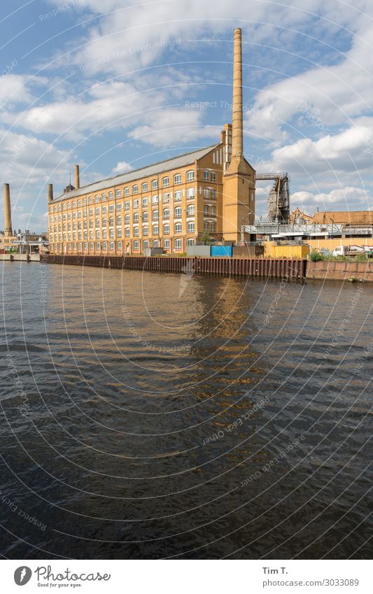 Berlin Köpenick Town Capital city Downtown Old town Skyline Deserted Industrial plant Factory Manmade structures Building Architecture Chimney Tourism Spree