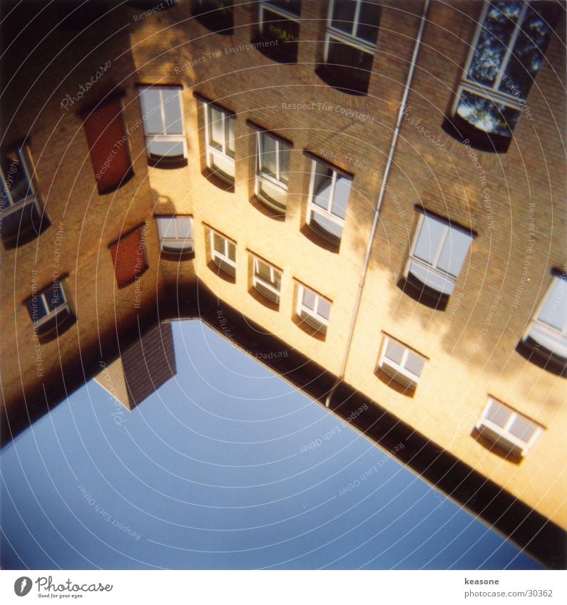 inner courtyard House (Residential Structure) Braunschweig Well of light Window Architecture Sun Interior courtyard Chimney www.keasone.de