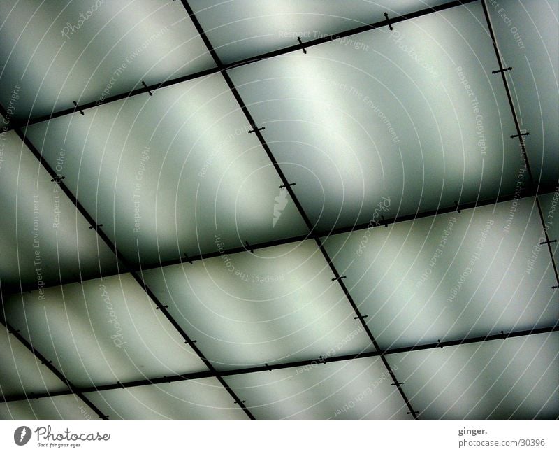 Light muted Lamp Dark Bright Skylight Fluorescent Lights Lighting Ceiling Transparent Translucent Things Tilt Black White Rectangle Worm's-eye view Dull Pattern