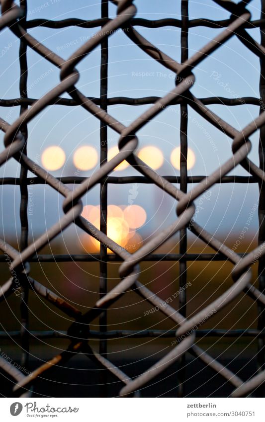 approach lighting Berlin Depth of field Airport Airfield Aviation Sky Heaven Landing Airplane landing Deserted Vacation & Travel Travel photography Beginning