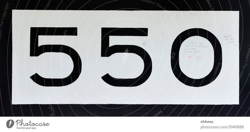 Rhine kilometer 550 Aquatics Paddling Rowing Captain Navigation Sailor Logistics Inland navigation Harbour Stone Concrete Digits and numbers Communicate Black