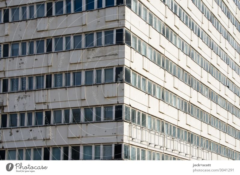 House of Statistics GDR Downtown Berlin Office building Complex of buildings Prefab construction Facade Corner Retro Decline Past lost places Ravages of time