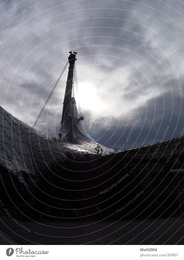 Olympic Park Munich Stadium Clouds Roof Architecture 1972 Sports Sun Frey Otto