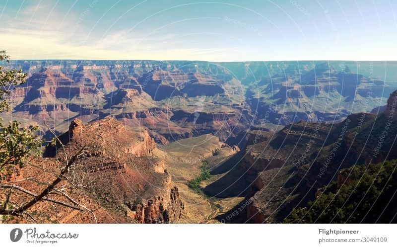 Grand Canyon, Arizona, USA Summer vacation Mountain Hiking Environment Nature Landscape Elements Earth Sky Horizon Sun Warmth Drought Hill Rock Far-off places