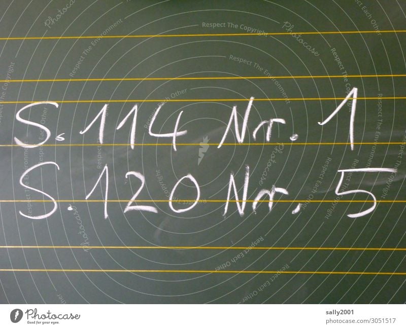 Holiday over... School Study Blackboard Homework Sign Characters Write Smart Diligent Disciplined Boredom Reluctance Effort Education Infancy Page