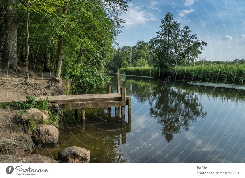 River Ilmenau near Lueneburg. Lifestyle Fitness Wellness Harmonious Relaxation Meditation Vacation & Travel Tourism Sightseeing Hiking Environment Nature