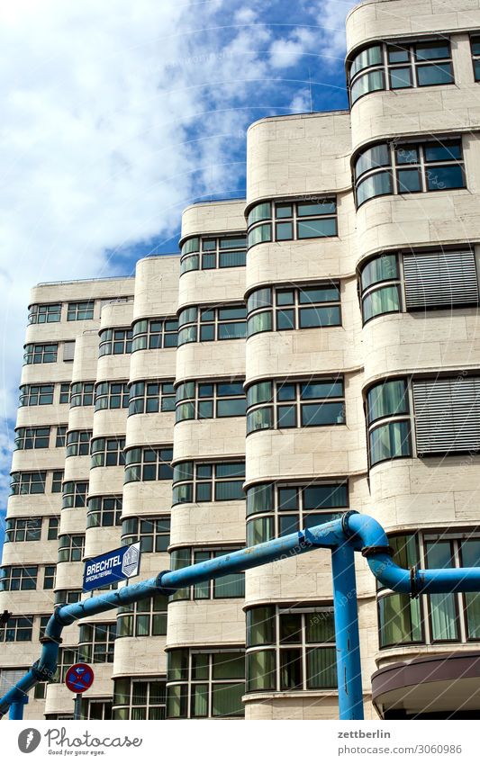 shell house Architecture Bauhaus Modern Timeless Berlin City Germany Worm's-eye view Capital city House (Residential Structure) Sky Heaven High-rise Downtown