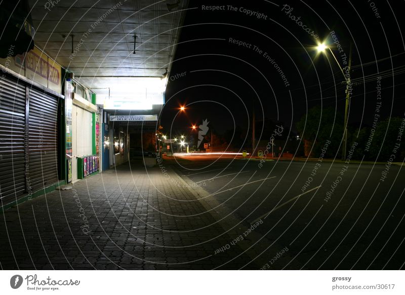 Suburbian nights pt.1 Night Store premises Long exposure Sydney Historic suburbia