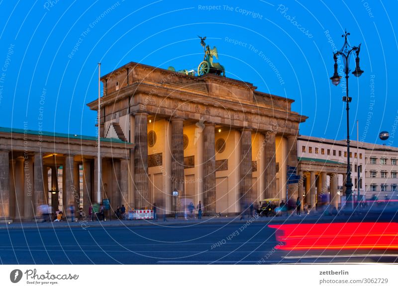 Brandenburg Gate again Evening Architecture Berlin Germany Dark Twilight Capital city Night Parliament Government Seat of government Spreebogen Landmark