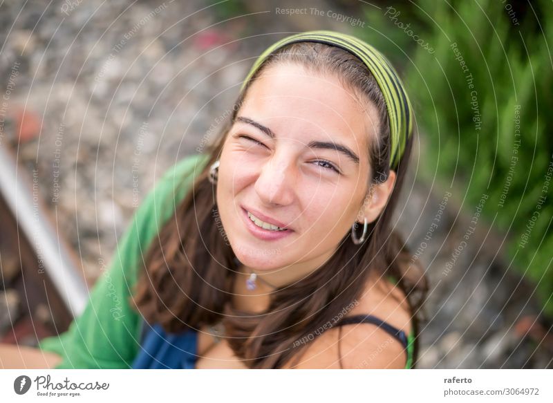 Portrait of a confident young woman Joy Happy Beautiful Contentment Leisure and hobbies Freedom Summer Human being Feminine Girl Young woman