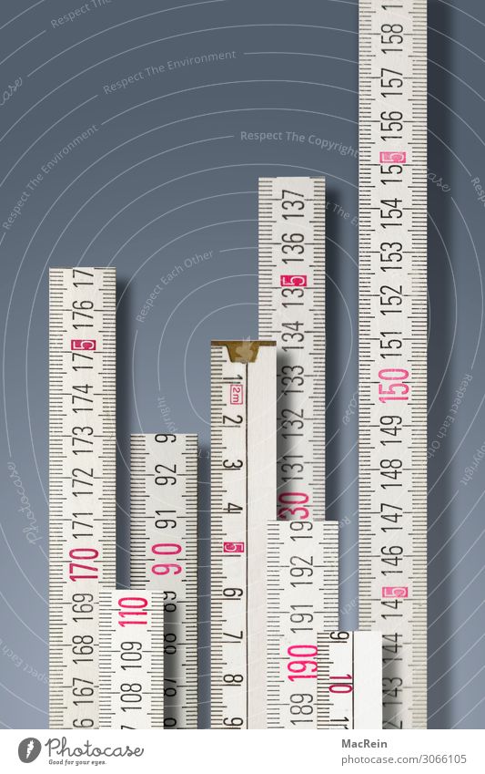 set standards Measuring instrument Tape measure Wood Sign Digits and numbers Competition Metre-stick Measure Unit of measurement Deserted Colour photo