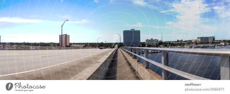 Edison Bridge over the Caloosahatchee River in Fort Myers Vacation & Travel Trip Ocean Sailing Nature Landscape Coast Harbour Street Sailboat Watercraft Blue