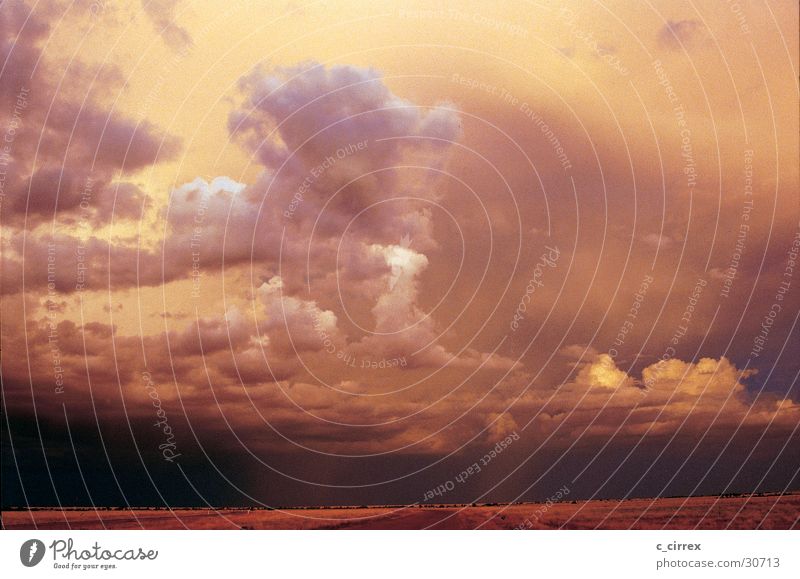 stormy atmosphere Australia Outback Clouds Queensland Thunder and lightning Evening