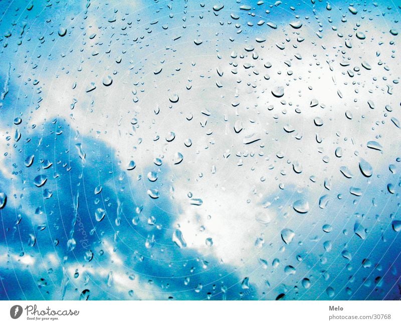 it's raining again Window Clouds Bad weather Rain Drops of water Vantage point