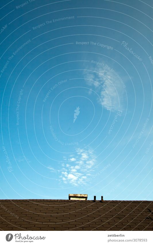 CO2 fake Roof Roof ridge Chimney Clouds Smoke Exhaust gas Smoke cloud Fog Haze Weather Meteorology Altocumulus floccus Cirrus Beautiful weather Sky Heaven