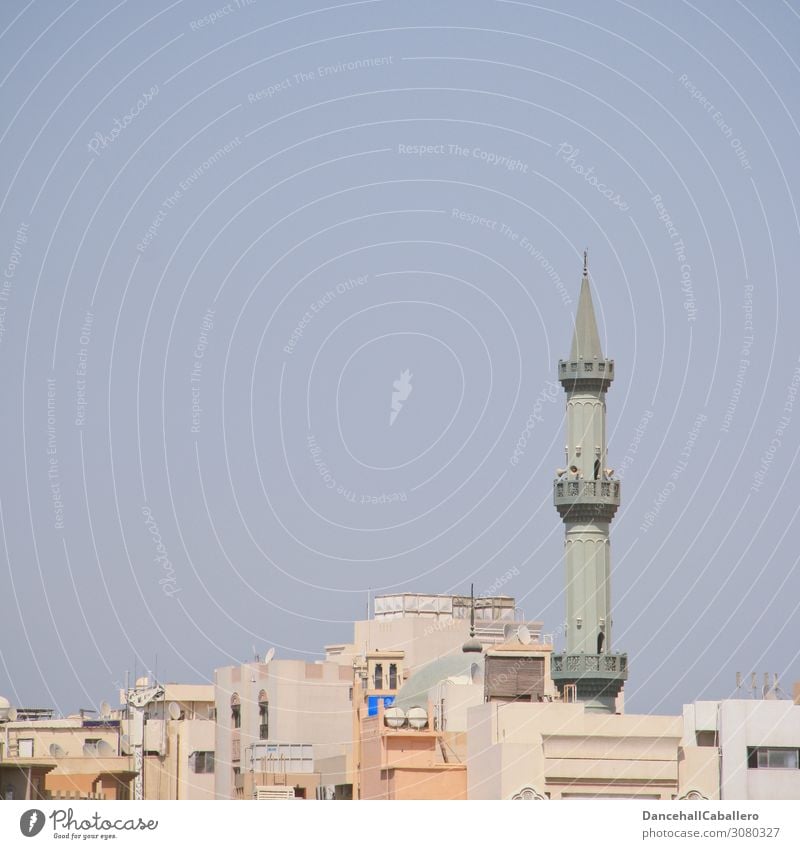 oriental skyline... Small Town Populated House (Residential Structure) Tower Minaret Mosque Vacation & Travel Religion and faith Dubai Near and Middle East