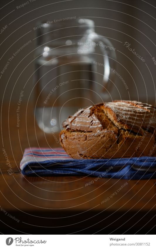 Bread and water Food Dough Baked goods Nutrition Lunch Dinner Organic produce Slow food Wood Fragrance Contentment Joie de vivre (Vitality) Goodness Hospitality