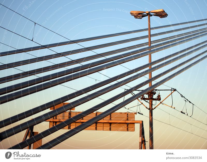 backseat shot | on the road again Energy industry Sky Transport Traffic infrastructure Motoring Highway Signs and labeling Bridge Transmission lines Lamp