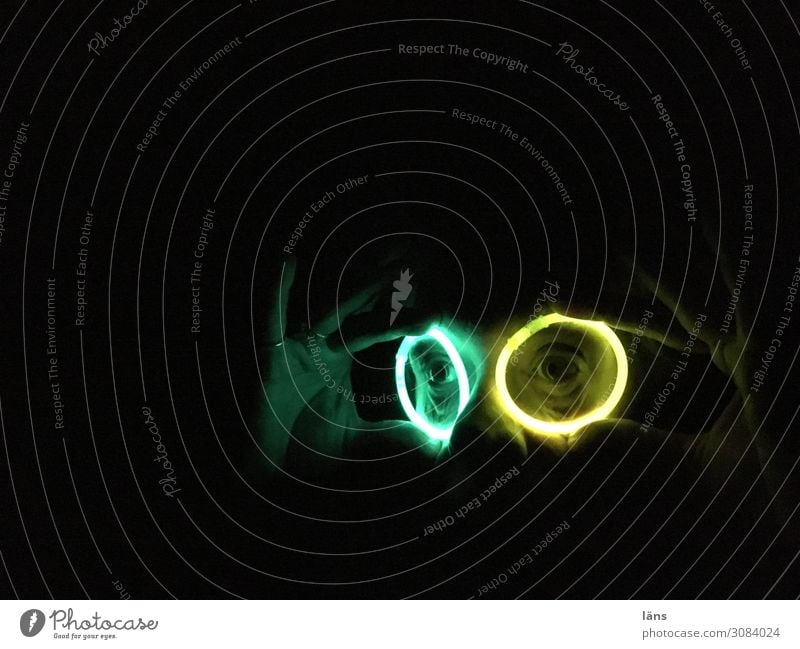 transparency Human being Masculine Man Adults 1 Illuminate Dark Yellow Green Discover Experience Expectation Mysterious Hope Uniqueness Perspective Surveillance