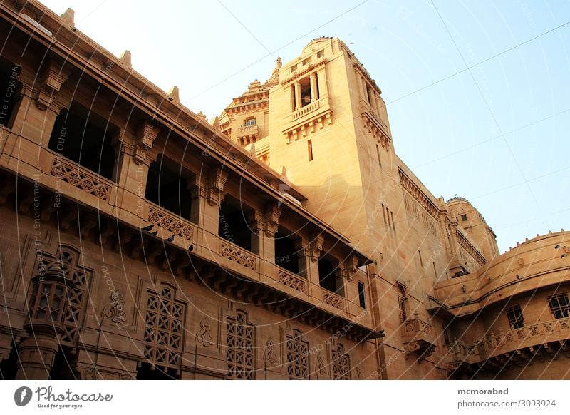 Umaid Bhavan Palace at Jodhpur Vacation & Travel Tourism Architecture Sky Places Building Facade Historic Vantage point Appearance Vista closer low angle tour