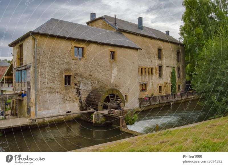 Old water mill on the tuna river running through Beautiful House (Residential Structure) Nature Landscape Autumn Tree Leaf Forest Building Architecture Stone