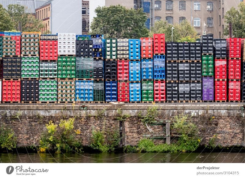 Empties on the Spree Berlin berlinerwasser the projectors ngo Town Sony Center Berlin Downtown Berlin Water Beverage empty Thirst Thirst-quencher dry