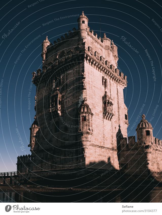 Sunrise over Torre de Bélem Vacation & Travel Tourism Trip Adventure Sightseeing City trip Summer vacation Culture Monument Belém Tower of Belem Landmark