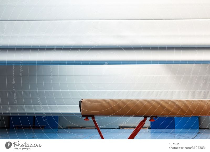 balance beam Sports Gymnastics Gymnasium Sporting Complex Healthy Colour photo Interior shot Deserted Copy Space top Copy Space middle Artificial light