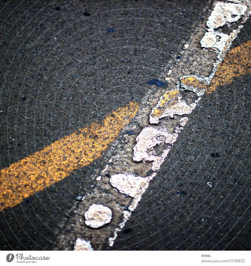 baselines (9) Baseline Street Asphalt Gray Yellow Bird's-eye view White Stripe worn-out Tar Mathematics Design