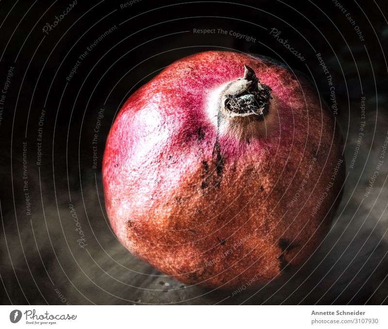 pomegranate Food Fruit Pomegranate Organic produce Slow food Red Colour photo Interior shot Isolated Image Day