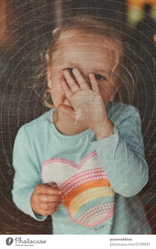 Little adorable girl posing for a portrait. Real people, authentic situations Beautiful Child Human being Girl Infancy 1 3 - 8 years Authentic Small Cute