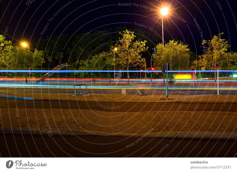 through traffic Evening Movement blink Multicoloured Dark Dynamics Fantasy Glittering Airport Art Light Visual spectacle Light painting Light show Line