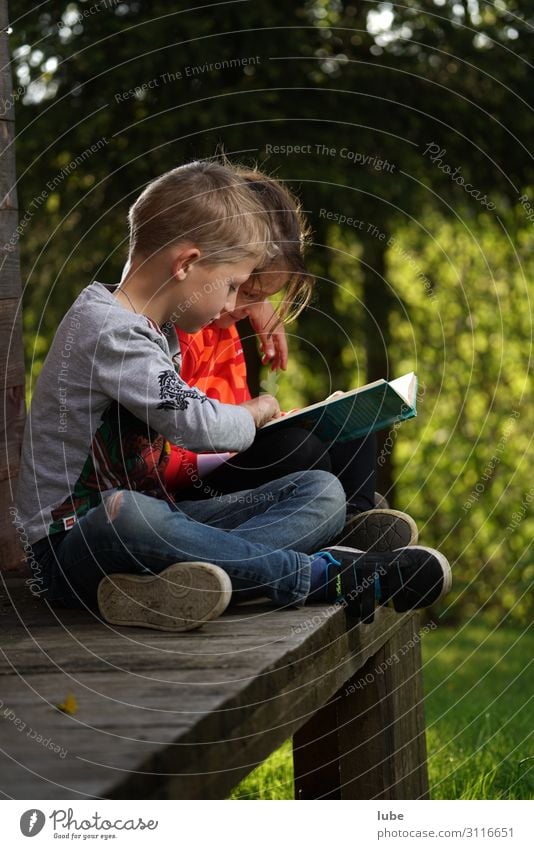 reading buddies Education School Study Schoolchild Student Girl Boy (child) Brothers and sisters Sister Infancy 2 Human being 3 - 8 years Child Reading