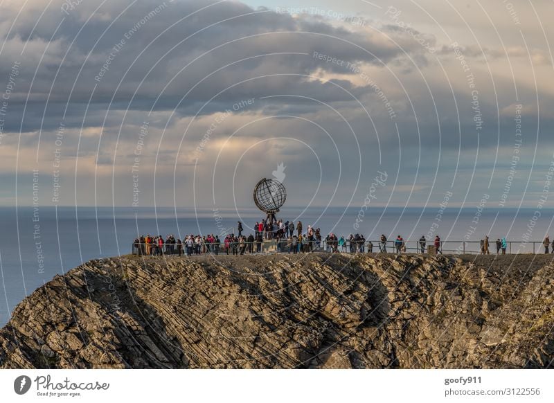 North Cape Vacation & Travel Tourism Trip Adventure Far-off places Freedom Sightseeing Expedition Human being Nature Landscape Water Sky Clouds Horizon Wind