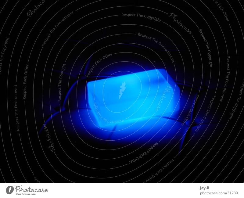 Cube Blue Light object Lava lamp Futurism Lamp Things cube futuristic