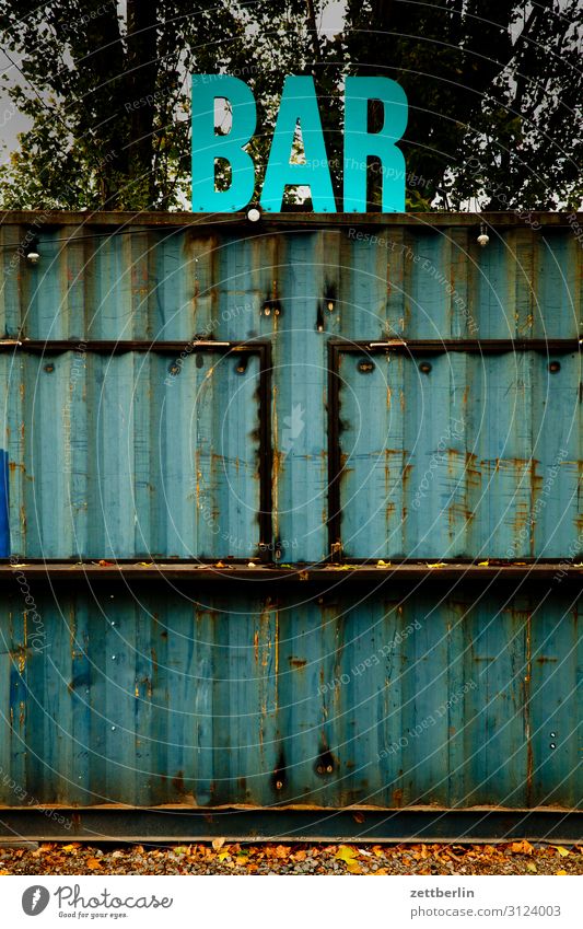 in cash Berlin lankwitz Town City life Suburb Bar Gastronomy Beer garden Closed End of the season Off-Season Corrugated sheet iron Stalls and stands Kiosk