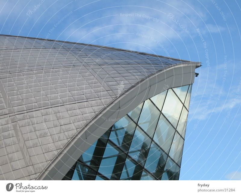 science centre Clouds Building Steel Glasgow Architecture Sky Glass Metal reflection