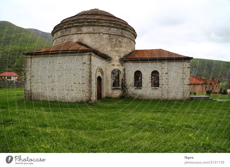 sheki the old architecture in the town Vacation & Travel Tourism Adventure Decoration Culture Town Church Palace Building Architecture Facade Street Old