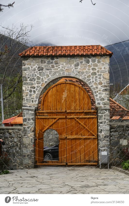 sheki the old architecture in the town Vacation & Travel Tourism Adventure Decoration Culture Town Church Palace Building Architecture Facade Street Old